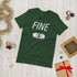 FINE! Short-Sleeve Unisex Yarn Lover's T-Shirt, Knitting Shirt, Crochet Shirt, Yarn Shirt